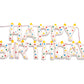 Pre-Strung Happy Birthday Banner Handmade Wool Felt HAPPY BIRTHDAY Garland, Reusable Rainbow Party Decorations,Personalized Holiday Sign for Kids