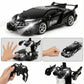MUISHUYU Rechargeable Transform Remote Control Spider Car, Black Transforming RC Robot Toy 1:18, One-Key Deformation, 360° Drifting Vehicle for Kids