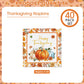 40 Pcs Happy Thanksgiving Napkins - 6.5 Inch Fall Watercolor Paper Napkins, 3-ply Disposable Pumpkin Maple Leaf Cocktail Napkin Tableware Set