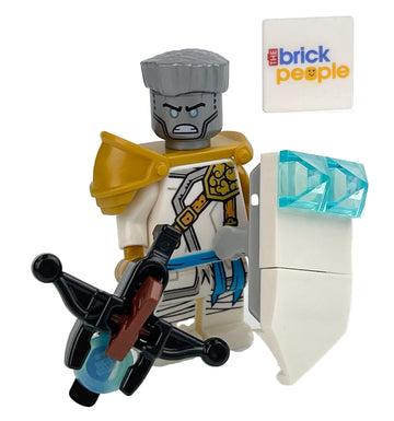 LEGO Ninjago: Zane Minifigure from Master of The Mountain with Bowcaster and Shield