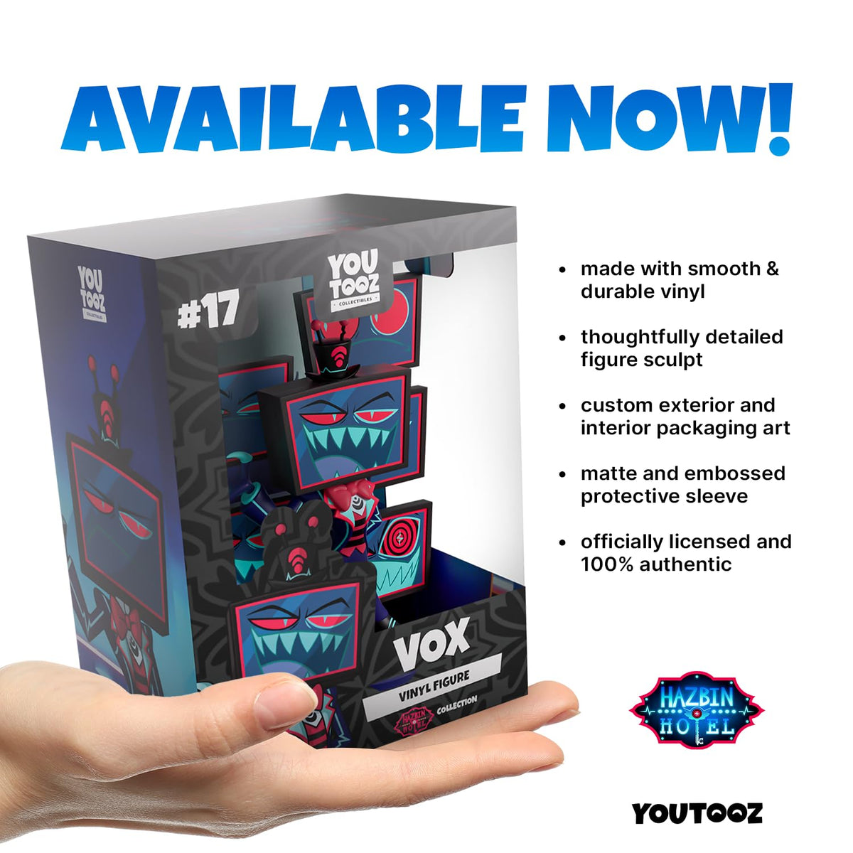 Youtooz Vox Vinyl Figure, 5-Inch Collectible Figure from Hazbin Hotel