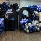 Blue and Black Balloons, Navy Blue and Silver Balloons Metallic Silver Dark Blue Balloon Party Latex Balloon Black Blue Ballons for Kids Adults