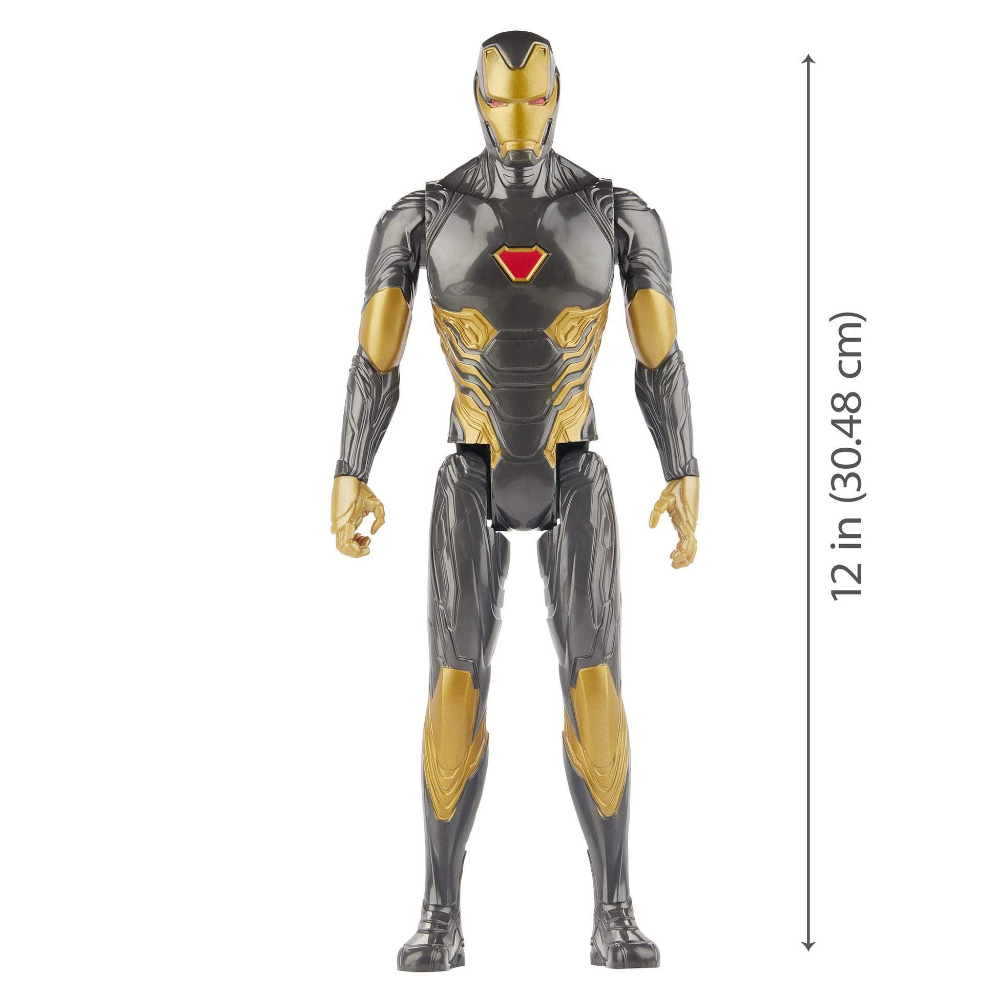 Marvel Avengers Titan Hero Series Blast Gear Iron Man Action Figure, 12-Inch Toy, Inspired by The Marvel Universe, for Kids Ages 4 and Up