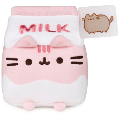 GUND Pusheen Strawbwerry Milk Sip 6-Inch Plush Toy for Ages 8+
