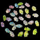 30 Pieces Tiny Fake Bubbles for Dollhouse Mini Bathtub 1:6 Miniature Dollhouse Accessories Bubble Decor for Fairy Garden Beach, Acrylic Bubble Beads