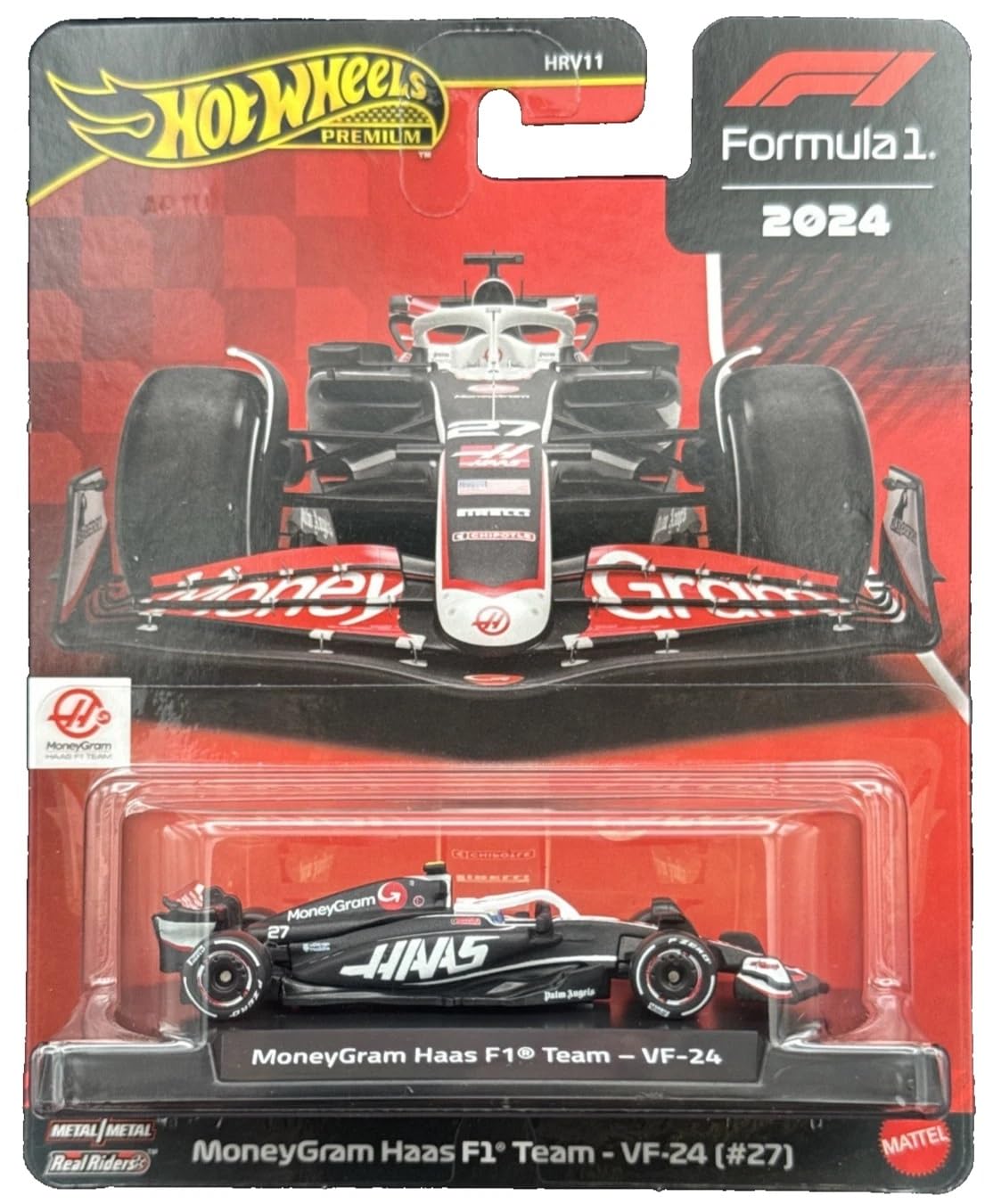 Hot Wheels Formula 1 Race Car MoneyGram Haas F1 Team VF-24