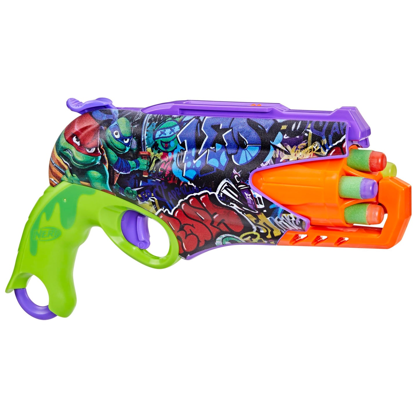 Nerf Teenage Mutant Ninja Turtles Blaster, 10 Elite Darts, Toy Foam Blasters, Ages 8 and Up