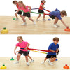 Sonyabecca Elastic Fleece Cooperative Stretchy Band Integrations Dynamic Movement Exercise Latex Stretchier 6 Feet Creative Moving Prop for Group