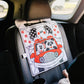 Genius Baby Toys Infant Car Seat Toy, Reversible Activity Center with Baby Safe Mirror, High Contrast Images, Animal Panel & Storage Pocket, Easy