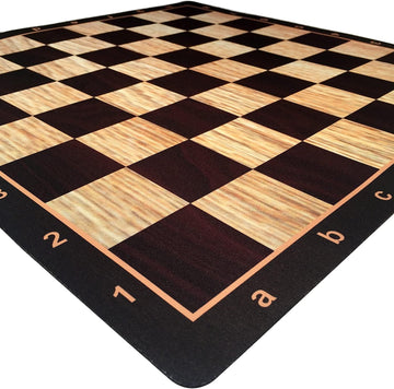 WE Games Mousepad Chess Board 20 in. with Realistic Wood Grain Design - Premium Tournament Chess Mat, Perfect Travel Chess Board for Adults