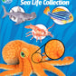 Real Planet Sea Life Plush - Soft Stuffed Animal Gift for Kids All Ages, Sea Ocean Fishing Plushie, Fun Christmas Birthday Gifts (Brown Lion Fish