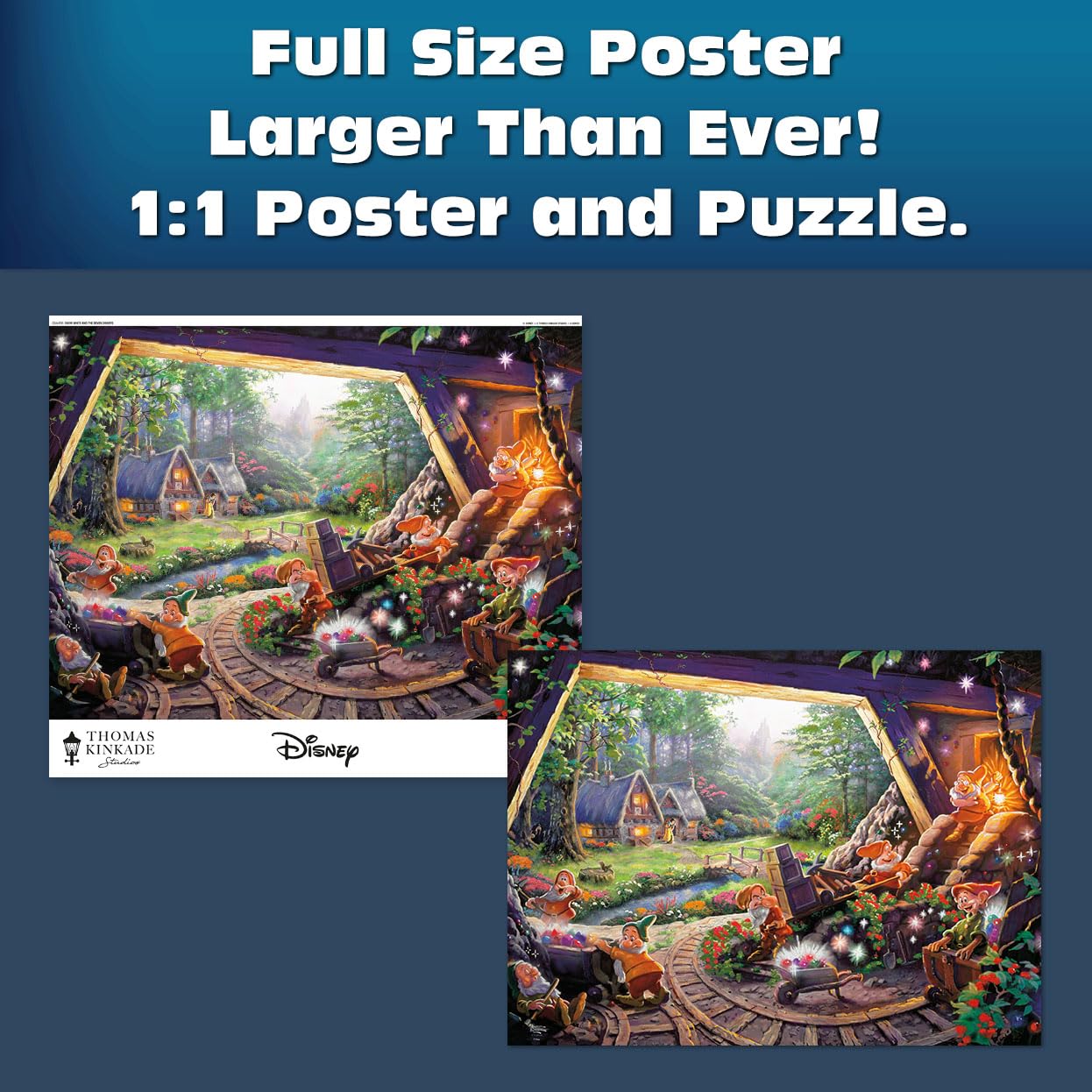 Buffalo Games - Thomas Kinkade Disney - Snow White - 1000 Piece Puzzle