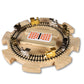 RNK Gaming Mexican Train Dominoes Set Double 15 Color Dots