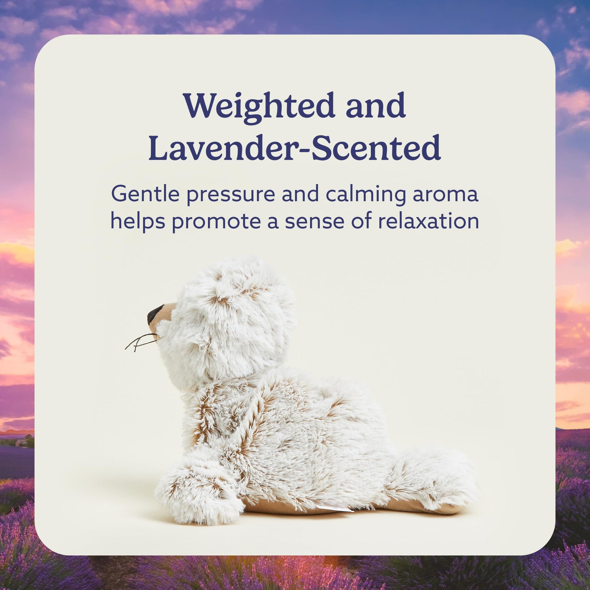 warmies Microwavable & Weighted Stuffed Animal, Seal - Heated Stuffed Animal for Cramp Relief - Weighted Plushies for Stress Relief - Seal Plushie