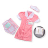 Melissa & Doug Waitress Costume, Pretend Play Dress Up (7-Pc) Dress, Apron, Menu & Accessories, Role Play Toys for Kids 3+