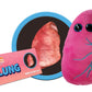 GIANT MICROBES Lung Plush, Respiratory Therapist Gifts, Pulmonology Gifts, Respiratory Therapy Gift, Lung Cancer Survivor Gift, Anatomy Model, Anatomy