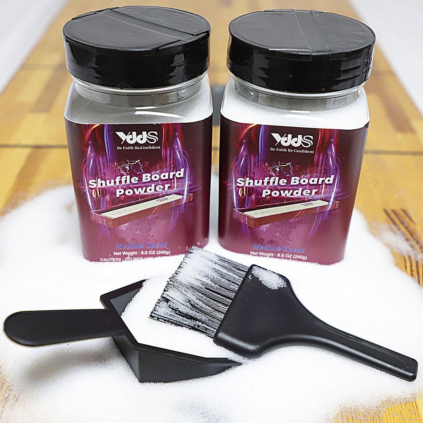 YDDS Shuffleboard Sand - Shuffleboard Wax with Mini Dustpan and Mini Brush