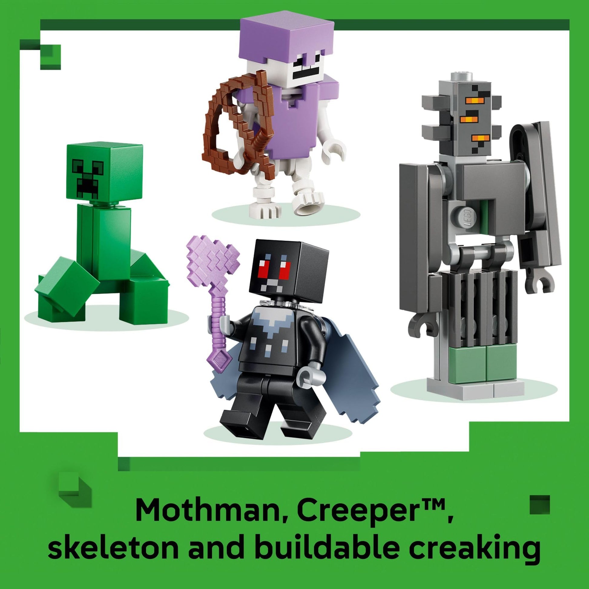 LEGO Minecraft The Pale Garden Building & Pretend Play Toy for Boys & Girls - Video Game Playset & Toy Figures for Kids, Ages 7+ - W/Mothman & Creeper