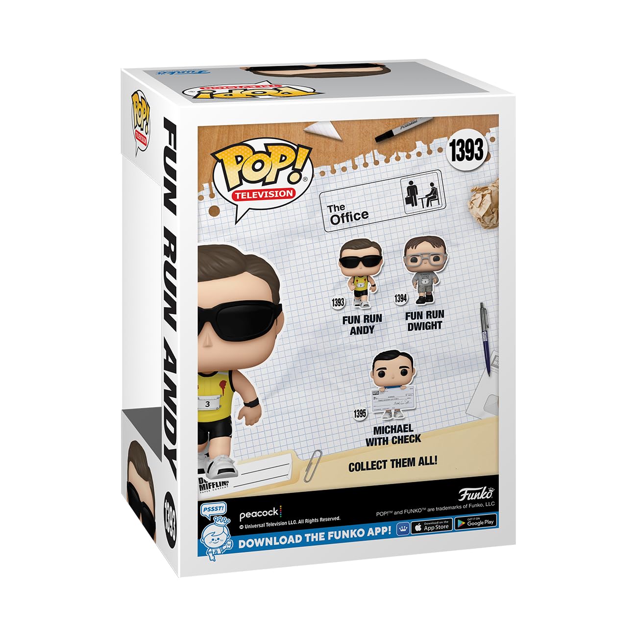 Funko POP! TV: The Office - Fun Run Andy Bernard - Collectable Vinyl Figure - Gift Idea - Official Merchandise - for Kids & Adults - TV Fans - Model