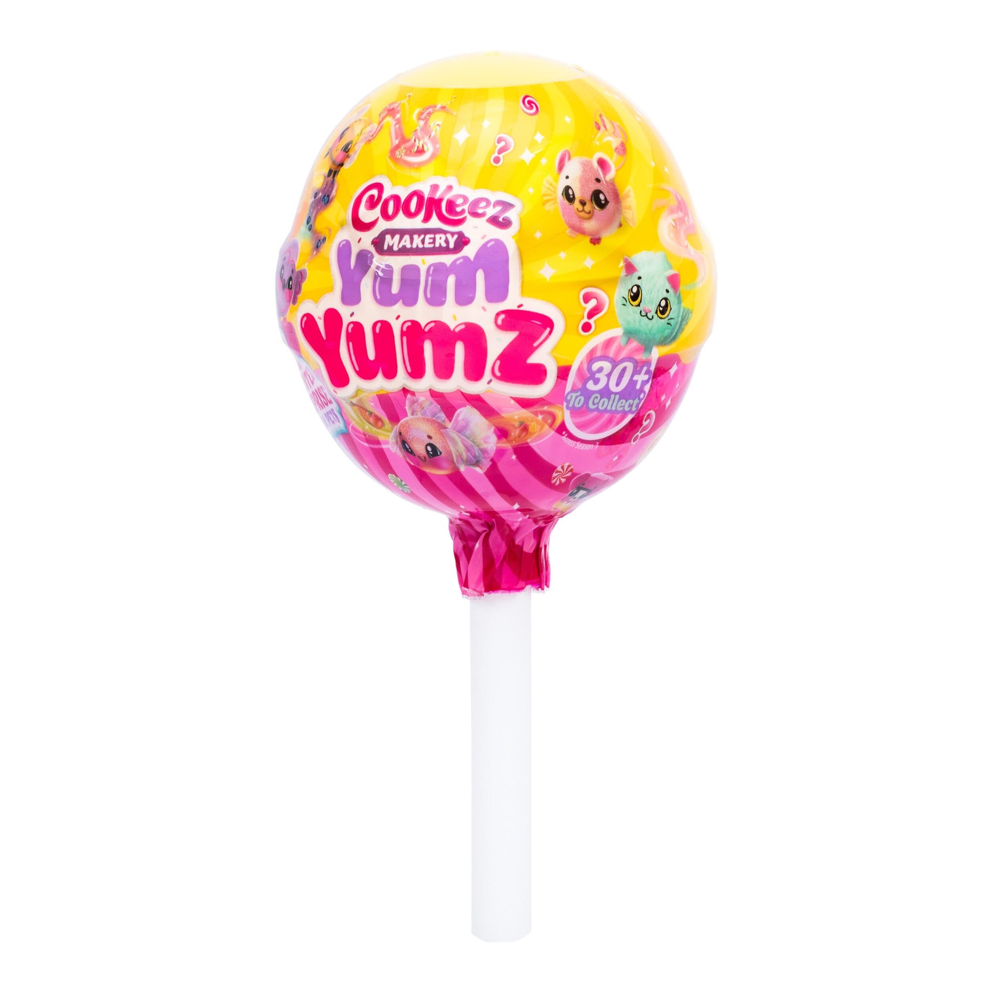 Cookeez Makery Yum Yumz Twin Pack, Series 3, Full of Fun & Yum, 2 Sweet Scented Plush Surprises Inside A Lollipop, 30+ Plush Candy Pets to Collect