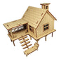 StonKraft Wooden 3D Puzzle Beach House - Home Decor, Construction Toy, Modeling Kit, School Project - Easy to Assemble