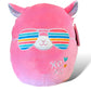 Squishmallows Official Kellytoy 11 Inch Pavlo LlamaHot Pink Llama with Aviator Glasses and XOXO On Belly Plush - 2023 Valentine’s Squad Stuffed Animal