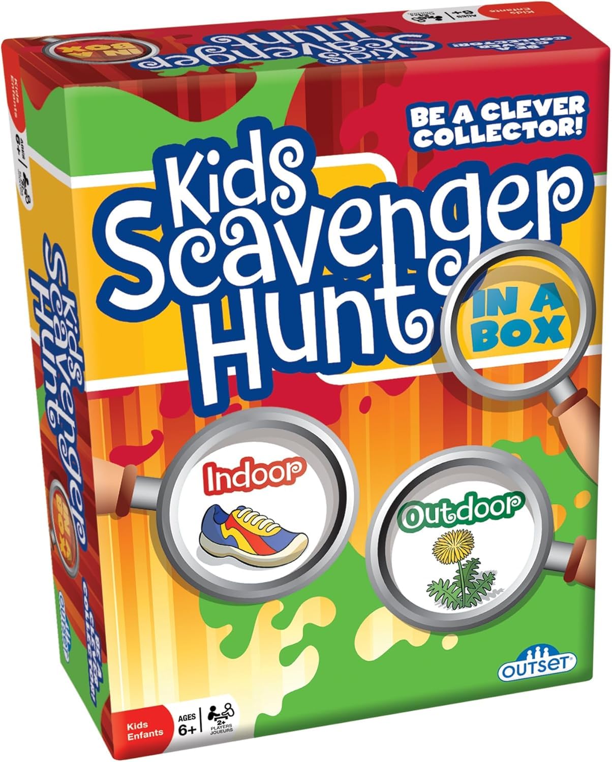 Outset Media Kids Scavenger Hunt - Children's Game - Ages 6+ - Indoor and Outdoor Scavenger Hunt Game - Develops Gross Motor Skills - for 2 or More