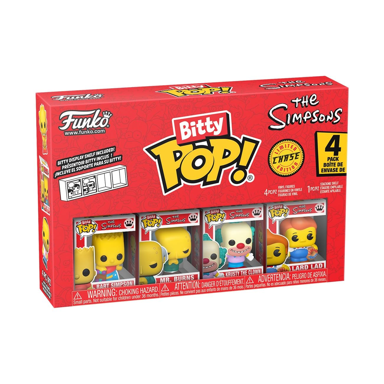 Funko Bitty POP! 4 Pack: The Simpsons - Bart - 1 in 6 Chance of Rare Chase