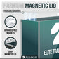 Dinavio Crafthouse Elite Trainer Box Acrylic Display Case Stackable - 8mm + 5mm Ultra Thick Acrylic with N52 Strong Magnets - ETB Case Protector