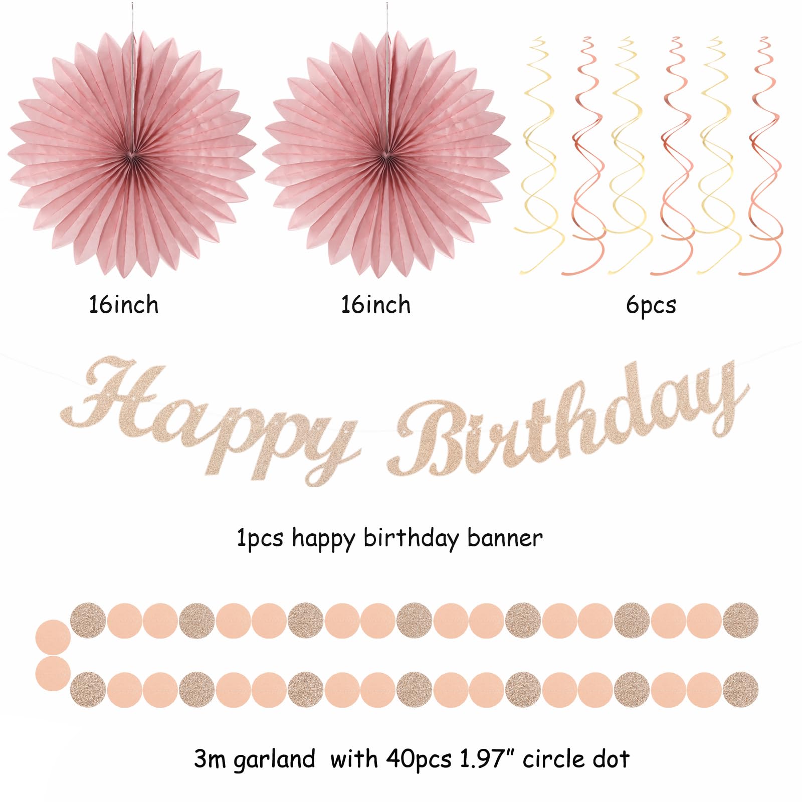 Hawaiian Aloha-Luau Flamingo Party-Decorations Supplies - 21pcs Hello Banner,Pool Paper Lanterns Honeycomb,Beach Theme Streamers Garland,Tissue Pom