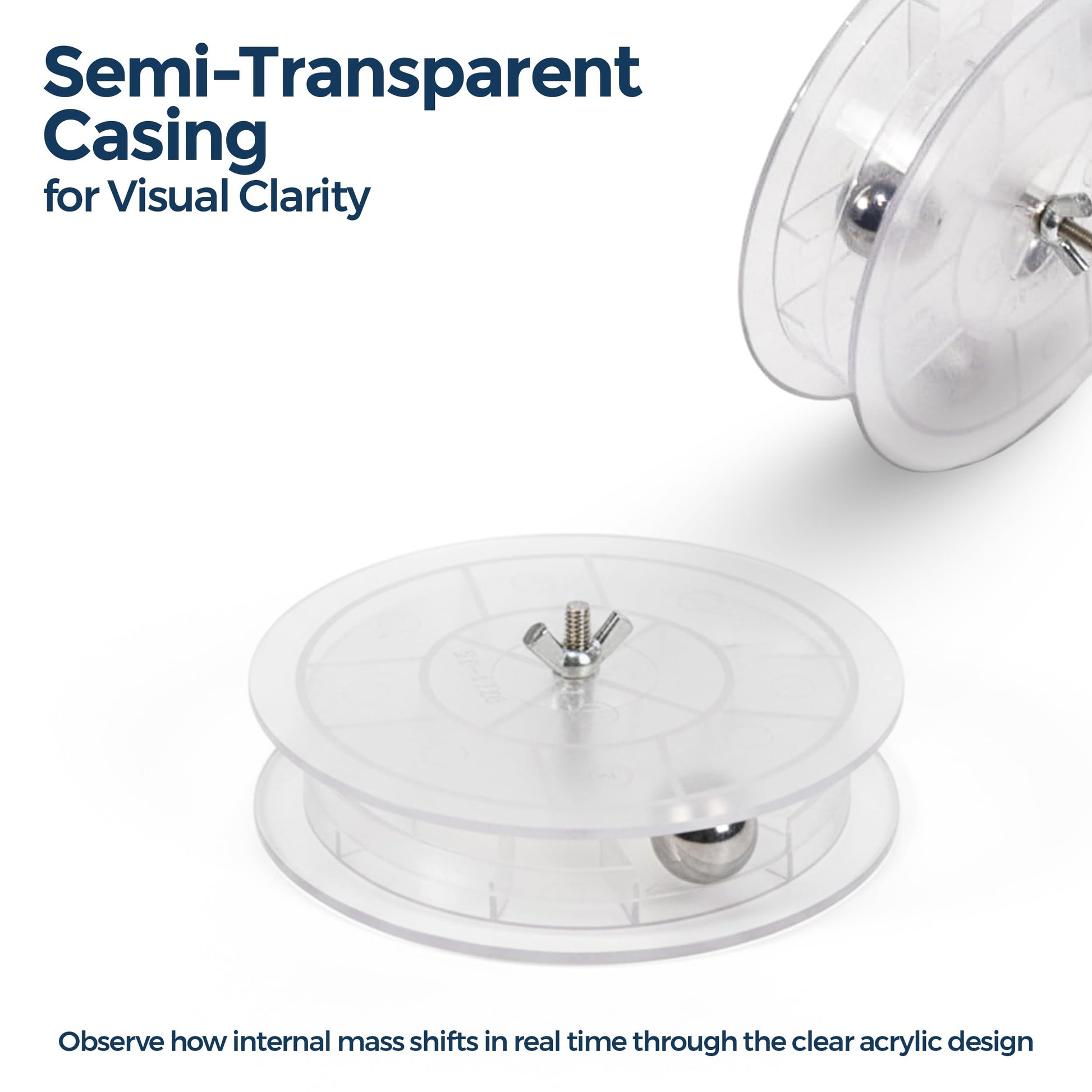 GSC International VBINR-CLR Variable Inertia with a Semi-Transparent Case. The Set Includes 2 Discs & 6-19mm Steel Balls.