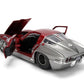 Jada Toys Bigtime Muscle 1:24 1963 Chevy Corvette Die-cast Car - Opening Doors, Hood, Trunk, Rubber Tires(Candy Red/Grey)