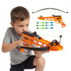 New Bounce Bullseye Crossbow Game - Kids Target Shooting Toy with 6 Suction Darts, Indoor & Outdoor Archery Fun, Improves Focus & Coordination, 1-2