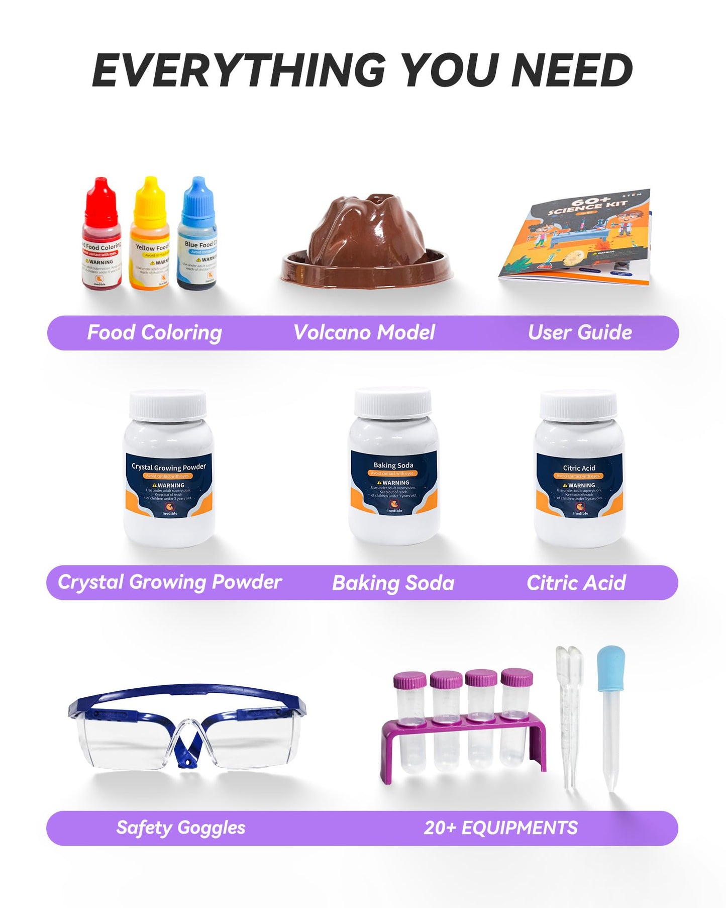 Melican 60+ Science Experiment Kit for Kids Ages 8+, STEM Educational Science Gifts for Kids, First Science Kit for Boys Girl Birthday