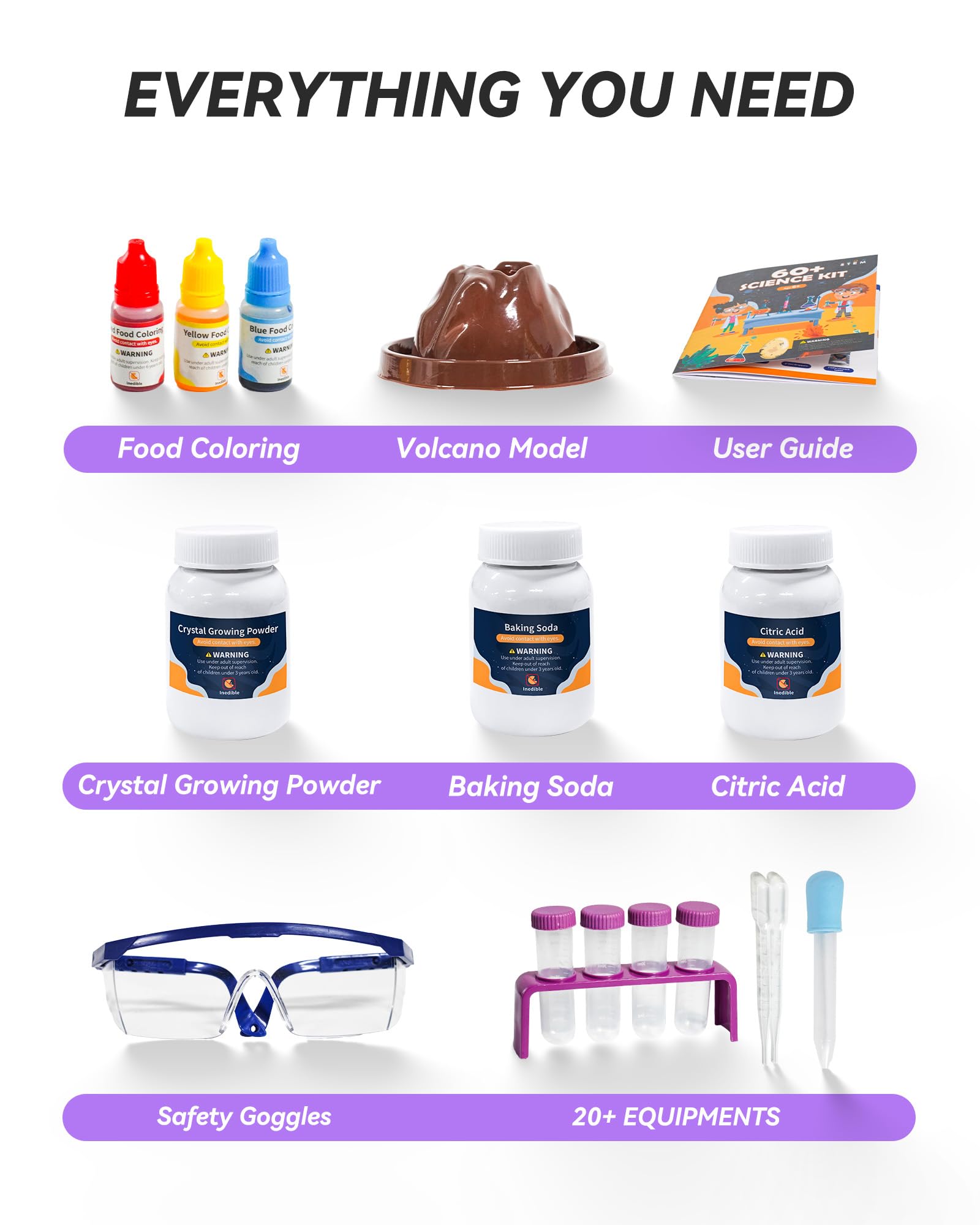 Melican 60+ Science Experiment Kit for Kids Ages 8+, STEM Educational Science Gifts for Kids, First Science Kit for Boys Girl Birthday