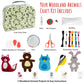 CraftLab Woodland Animals Kids Sewing Kit, Educational Beginner Arts & Crafts Gift for Boys and Girls Ages 7 to 13 DIY Learn to Sew Embroidery