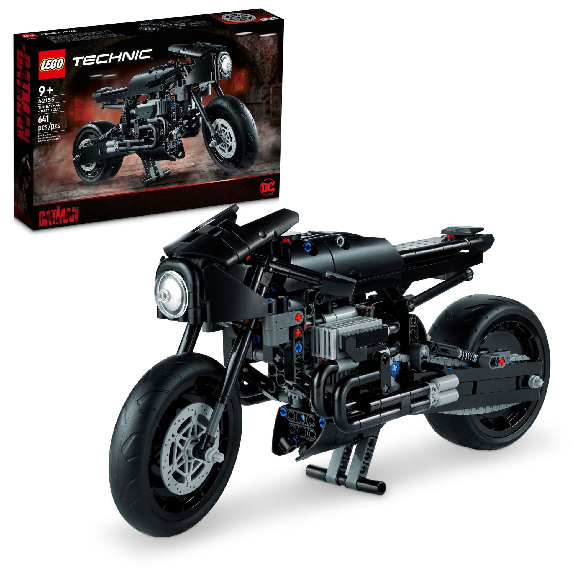 LEGO Technic The Batman - BATCYCLE Set 42155, Collectible Toy Motorcycle, Scale Model Building Kit of The Iconic Super Hero Bike from 2022 Movie