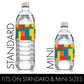 Building Blocks Birthday Party Water Bottle Labels - 20 Stickers