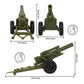 BMC CTS WW2 US Howitzer Artillery & Crew 12pc OD Green Plastic Army Men Playset