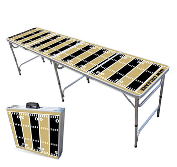 8-Foot Professional Beer Pong Table - New Orleans Football Field