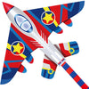 HONBO 58" Fighter Plane Kites for Kids Easy to Fly, Kites for Adults, with Kite Reel and 200ft String, Beginner Kite for Beach Trip