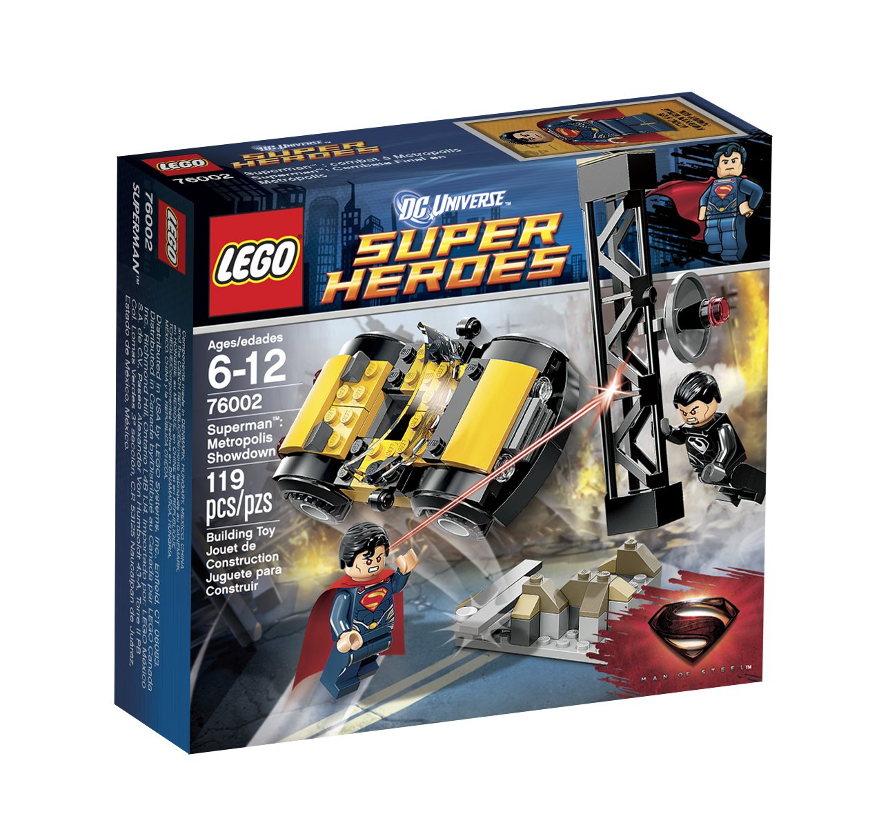 LEGO Superheroes Superman Metropolis Showdown 76002 Interlocking Set