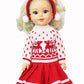 Red Reindeer Skirt Outfit 3pc for 14-Inch Dolls | Premium Quality & Trendy Design | Dolls Clothes