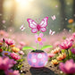 Solar Dancing Flower, Pink Flip Flap Bobblehead, Window Sun Catcher, Car Dashboard Decor, Sunflower with Swinging Decoration,Solar Power Kits,Shaking