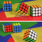 AMAZA 3x3 Speed Cube Black 3x3x3 Magic Speed Cube Puzzles Fidget Toys Tactile Cube Special Puzzle Touch Twist Patch Visually Impaired Cube Toys
