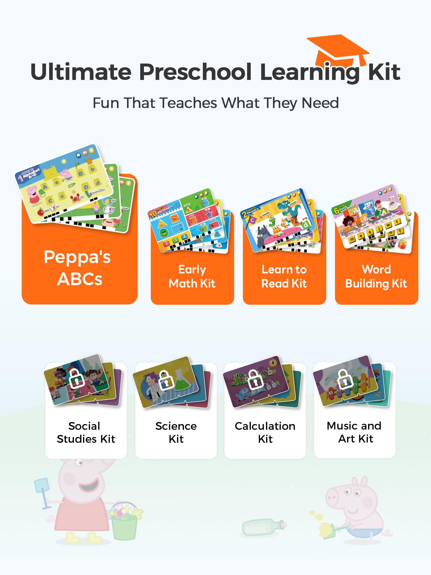 Think Academy Learning Pad with Flash Cards for 3 4 5 Years Old Boys Girls
