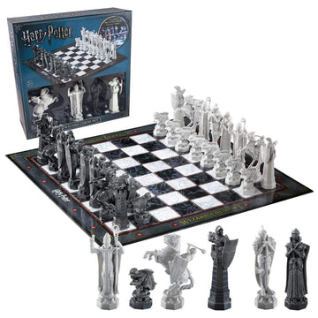 The Noble Collection Harry Potter Wizard Chess Set - 32 Detailed Playing Pieces - Officially Licensed Harry Potter Film Set Movie Props Toys Gifts