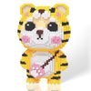 Micro Tiger Building Blocks Sets, Majestic Tiger Toy Compatible with Lego, Forest Animal Adventure, 2000PCS 4 * 8 * 12? 3D Decoration Model, STEM