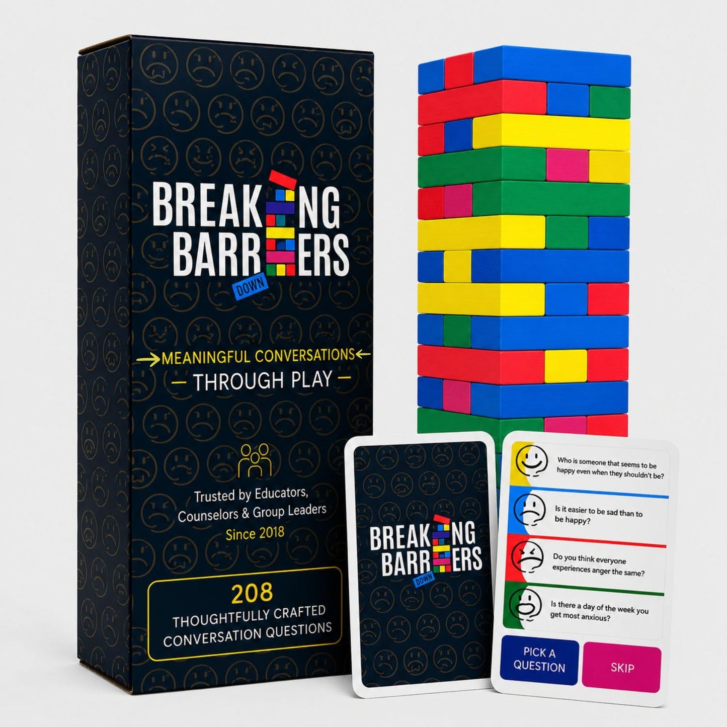 Breaking Barriers Down - Social Skills Games and Therapy Games, A Feelings Game for Kids that Develops Emotion Regulation and Explores Anger, Sadness