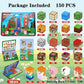 Wattlink Magnetic Building Blocks Set, 150 Pieces Educational Construction Cubes with Magnets, 3D Building Toys for Ages 3+, Compatible with Multiple
